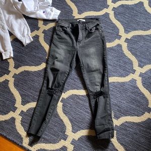 Pacsun high waisted knee ripped jeans